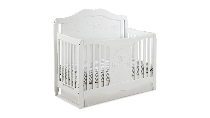 Stork-Craft-Princess-4-in-1-Fixed-Side-Convertible-Crib
